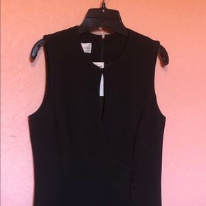 Black midi dress with buttons